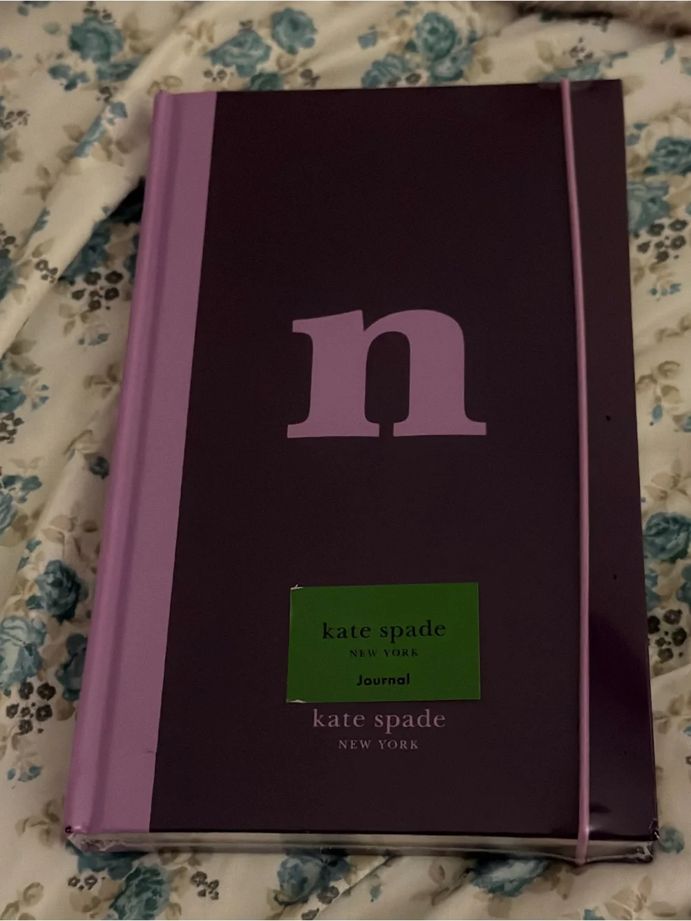 💜📒💜 KATE SPADE INITIAL “N”  Bookcloth Hardcover Journal 💜📒💜 NWT 💜📒💜